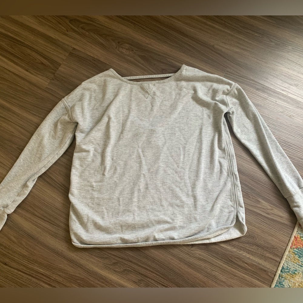 Sweaty Betty grey open back sweatshirt